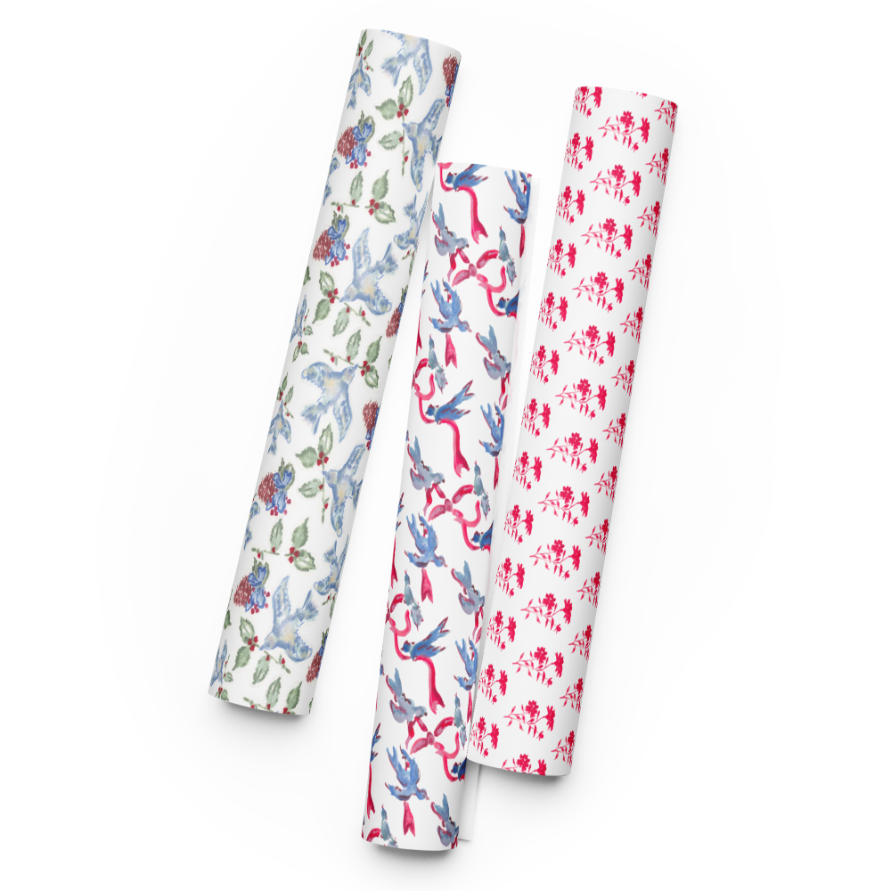 Watercolour Holiday Wrapping Paper